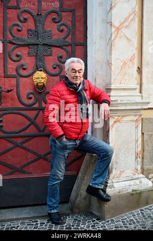 Giso Weißbach zurück am Set von `Sachsens Glanz und Preußens Gloria`.Giso Weißbach feiert im nächsten Jahr sein 60-jähriges Bühnenjubiläum. Der gebürt Stock Photo